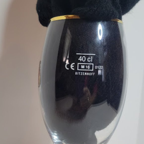 STELLA ARTOIS ORIGINAL GLASS CHALICE GOLD RIM 40cl - Picture 5 of 6